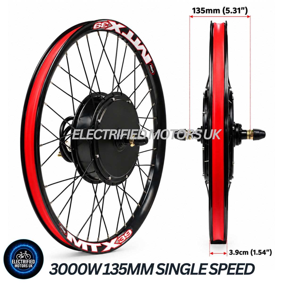 The Ultimate 72V 3000W 60A Bluetooth Ebike Conversion Kit