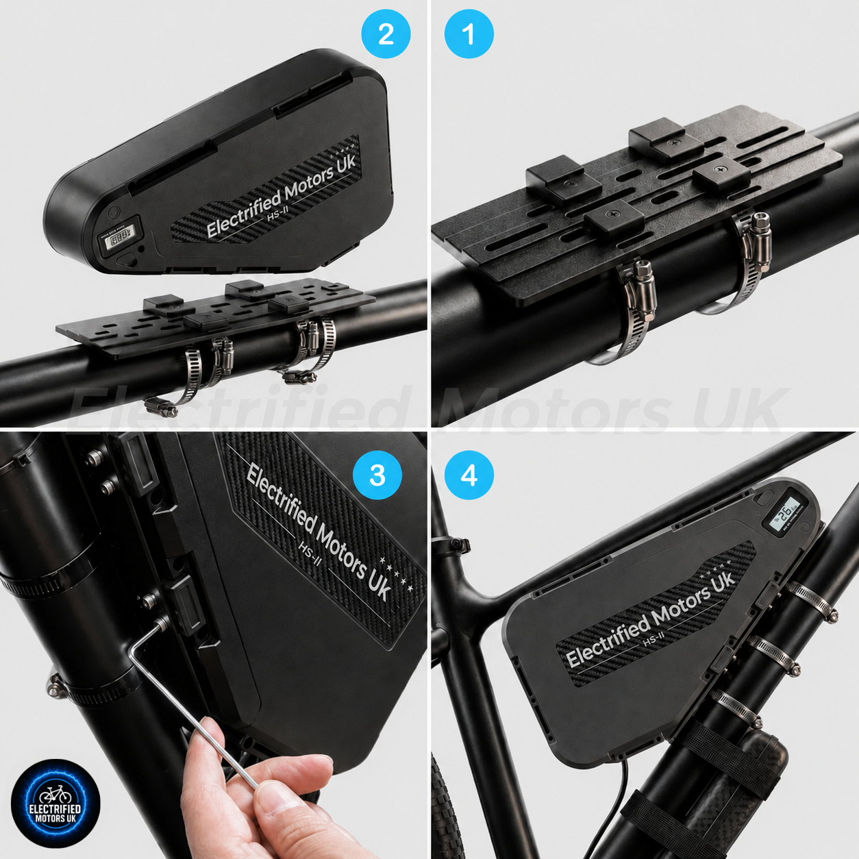 52V 30Ah High Capacity 60A BMS Triangle E Bike Battery 250w-3000w