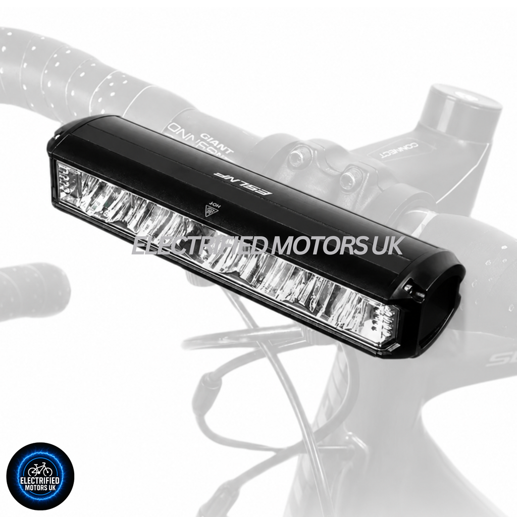 Light Bar Bike Headlight Front Light Ultra-Bright LED 1800 Lumens USB Bicycle