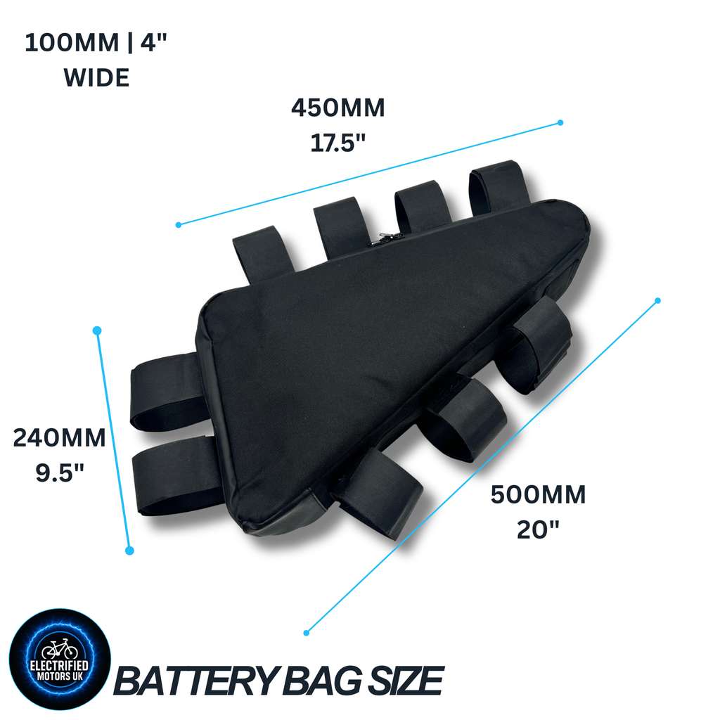 Ebike Battery Storage Triangle Bag Medium Large One Size Heavy Duty High Quality