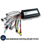 Sine Wave E Bike Controller ESC In Black 1000W 2000W 3000W 45 Amp Suits 48V 52V 60V 72V Batteries