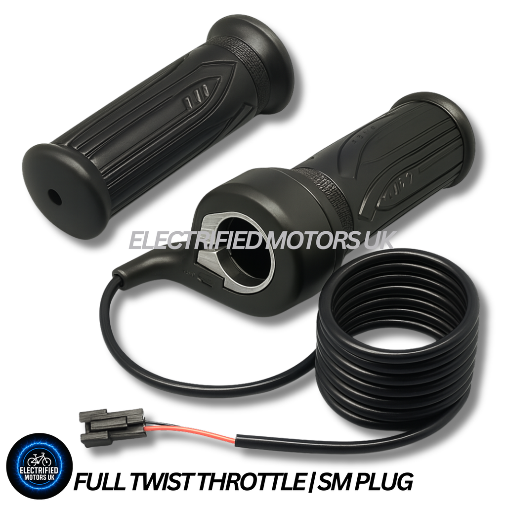 Full Twist Throttle Electric Scooter E Bike Right Hand SM Plug 12V to 72V 22mm