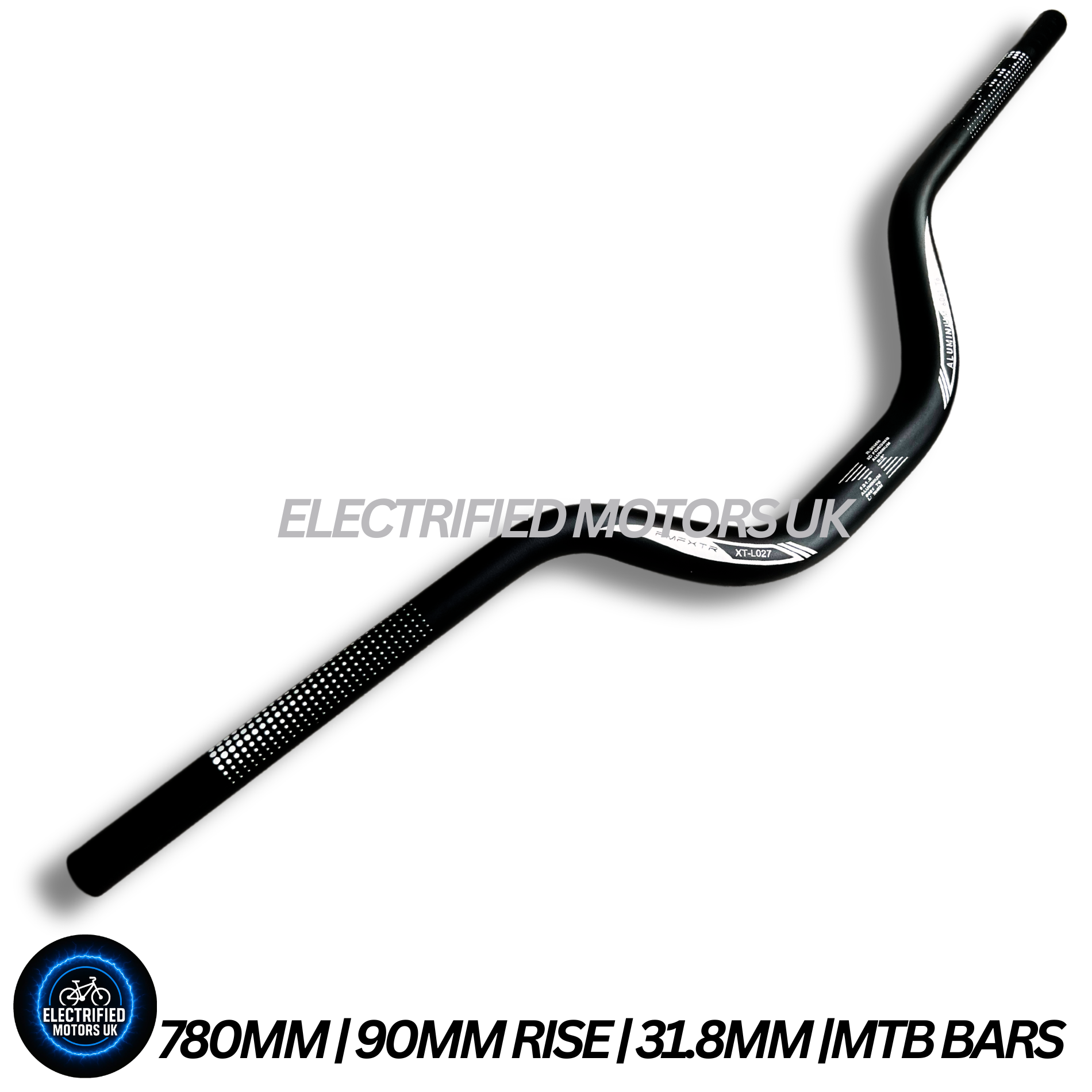 High Rise Handlebar 780mm Wide 90mm Rise 31.8mm Stem EBike Sur Ron Talaria Bars
