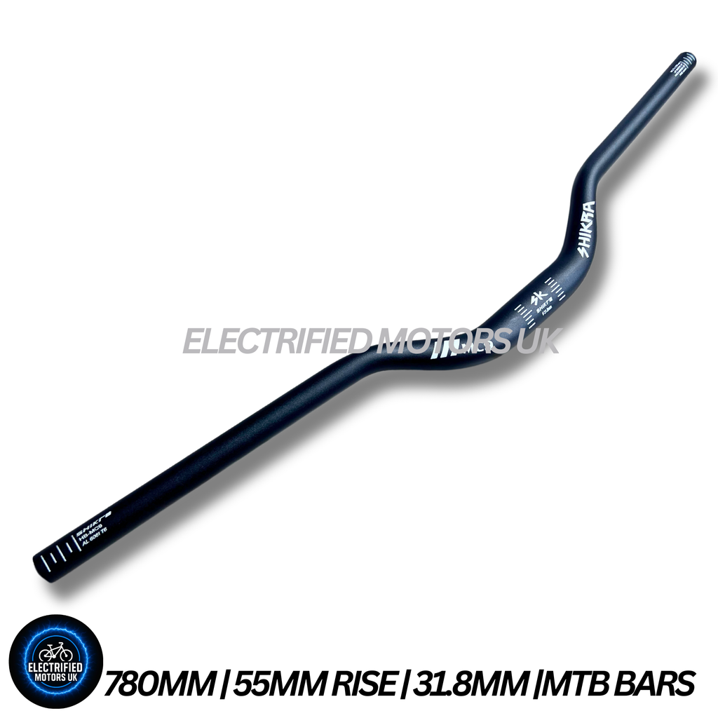 High Rise Handlebar 780mm Wide 55mm Rise 31.8mm Stem EBike Surron Talaria Bars