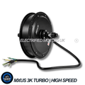 Mxus 3kw Turbo Rear Hub Motor Wheel | 3.5T High-Speed | 48V 52V 60V 72V | V3 Aluminium Stator | 142mm Dropout | 7-Speed Freewheel Compatible