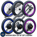 19” SurRon Style 3000W E-Bike Wheel Kit | UKC1 | SurRon Carbon Throttle | Protaper Grips | Dual Sport Tyre & 80A Controller