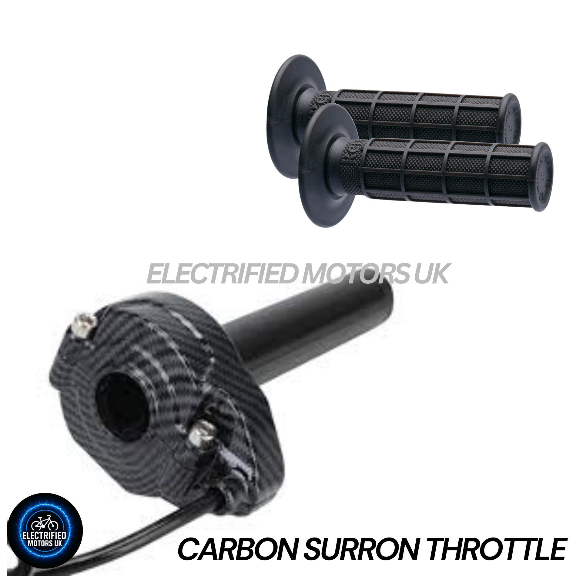 19” SurRon Style 3000W E-Bike Wheel Kit | UKC1 | SurRon Carbon Throttle | Protaper Grips | Dual Sport Tyre & 80A Controller