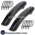 MTB Mudguards Front Rear 2 Pack Mudhugger Fender Universal Fit 26″ 27.5″ 29″