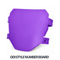 ODI Style Purple Number Board MTB EBike Surron Talaria KKE Fox 35 40 Universal
