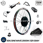 The Ultimate Electric 2000W 52V 50A 30AH E Bike Conversion Kit {Uk Road Legal Limiter}