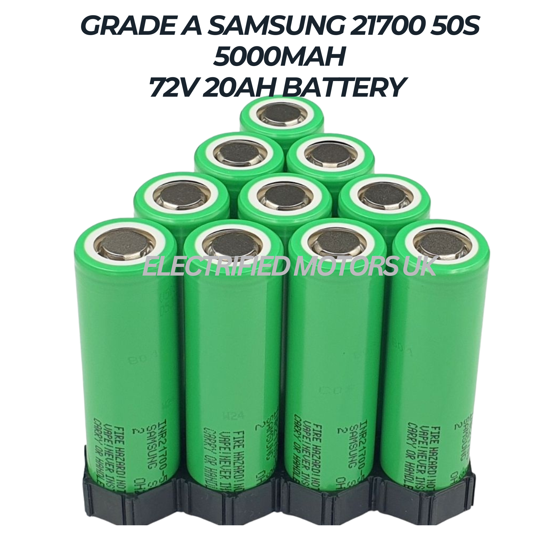 72v 20ah Lithium E bike battery 60A BMS Samsung 21700 50S Triangle Ebi – Electrified Motors Uk