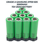 72v 20ah Lithium E bike battery 60A BMS Samsung 21700 50S Triangle Ebike Battery High Quality