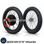 QS205 50H 3T 72V 19" E-Bike Hub Motor Wheel Set | Electrified Motors UK