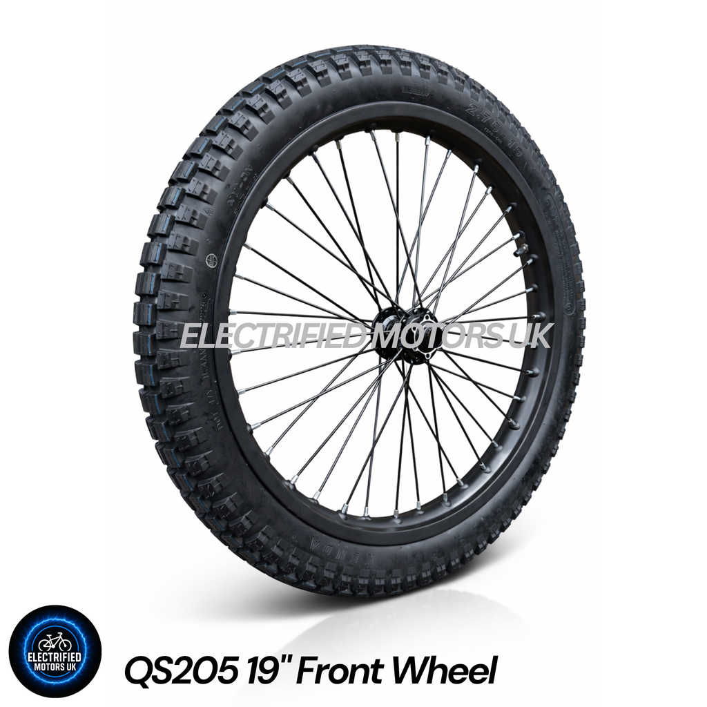 QS205 50H 3T 72V 19" E-Bike Hub Motor Wheel Set | Electrified Motors UK