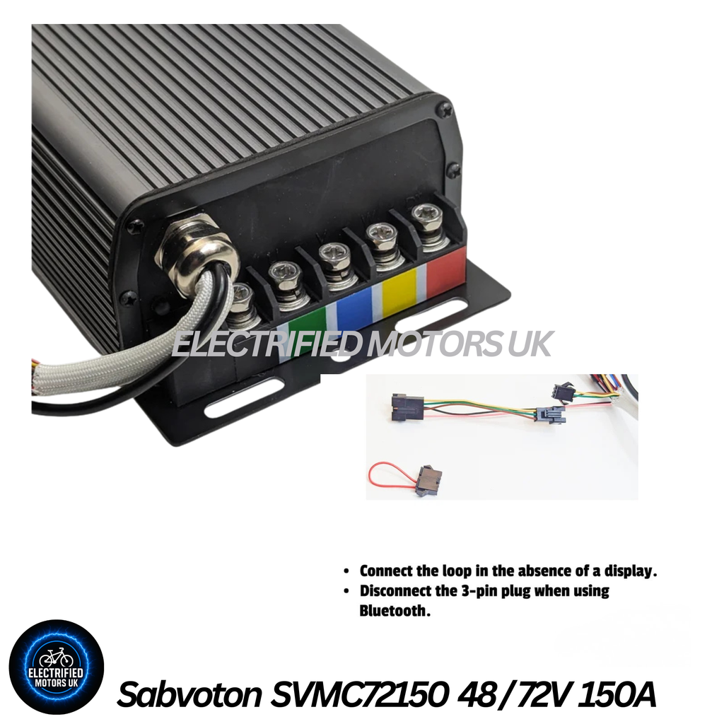 72V 150A Sabvoton eBike Controller – 48V-72V Sine Wave FOC