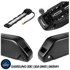 1500W E-Bike Conversion Kit Samsung 48V 20AH Battery SW900 Display Original MTX39 Rim Rear Wheel 7 Speed