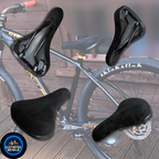 Bicycle Saddle Seat Suede Wheelie Seat Bike MTB BMX Life Ebike Strong Durable
