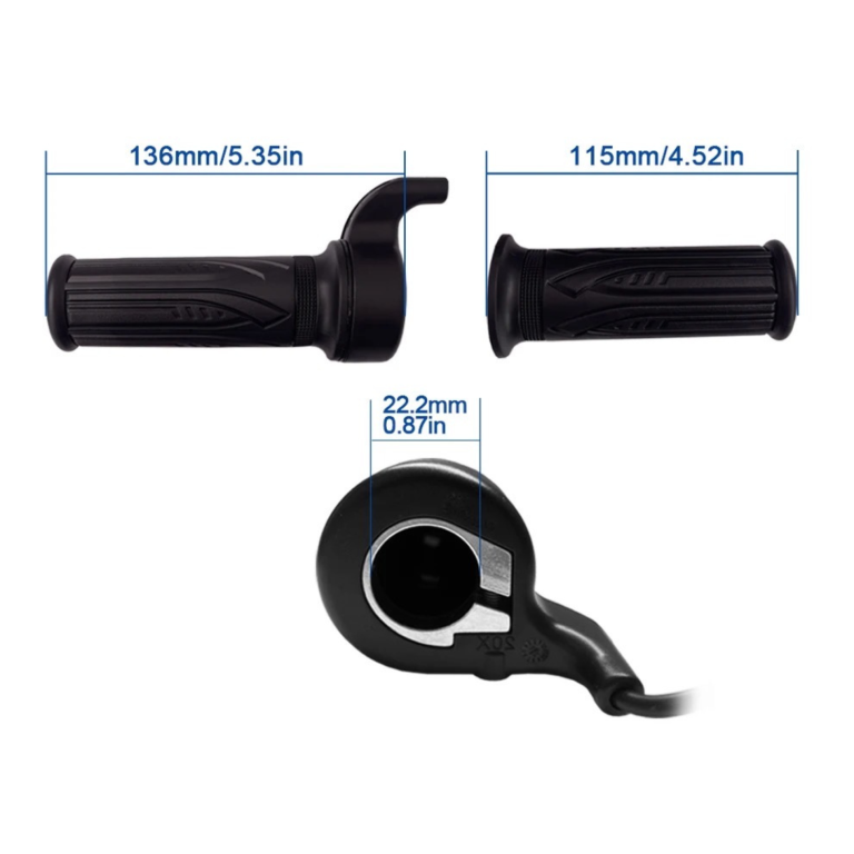 Full Twist Throttle Electric Scooter E Bike Right Hand SM Plug 12V to 72V 22mm