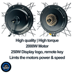 The Ultimate Electric 2000W 52V Rear Wheel EBike Conversion Kit Original MTX39 Rim High Torque Motor