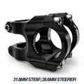 Black MTB Bike Stem Aluminum Alloy Ultralight High Strength Short 35mm/31.8mm