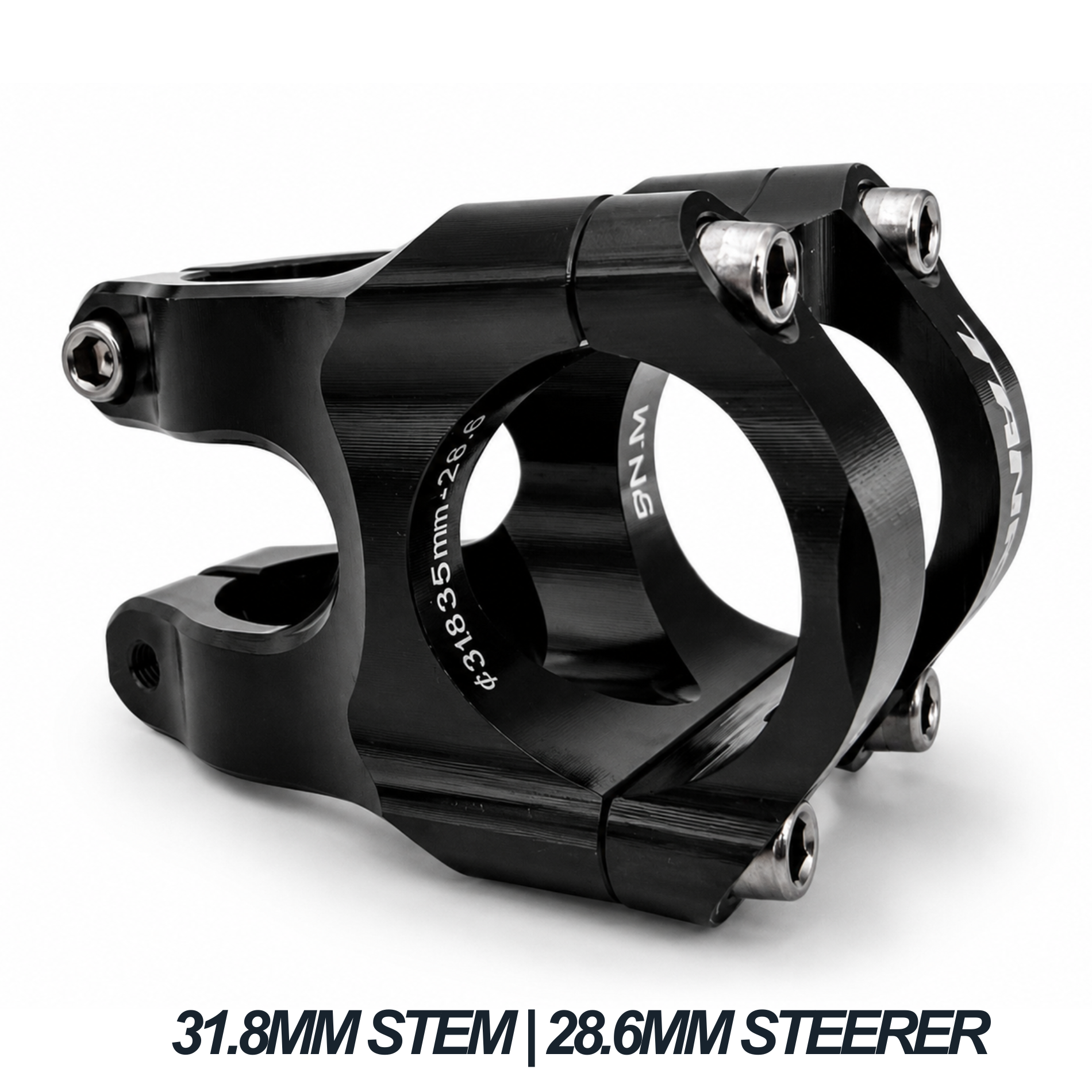 Black MTB Bike Stem Aluminum Alloy Ultralight High Strength Short 35mm/31.8mm