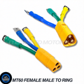 MT60 O Ring Connector Converter Ebike Phase Terminal 12AWG, Green, Yellow, Blue