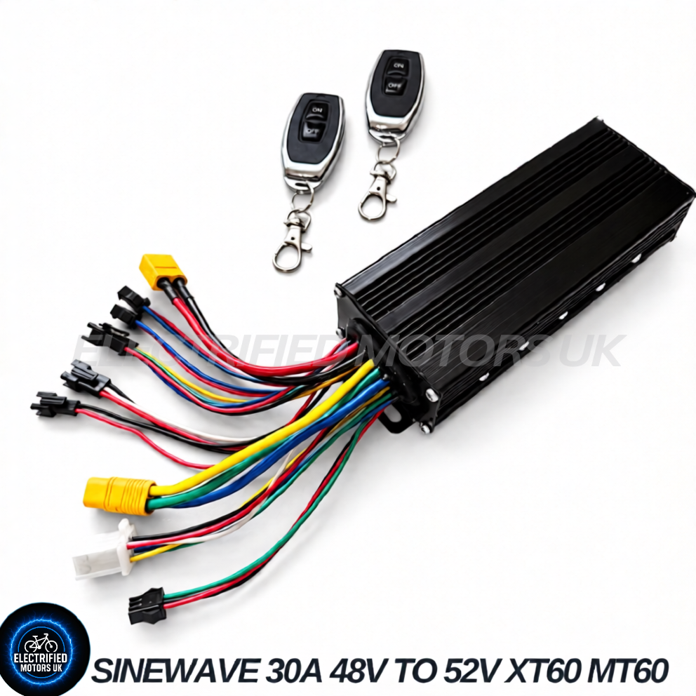 YF E Bike 30A Sine Wave Controller 36V48V52V Speed Limiter Key 750W1000W1500W