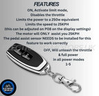 YF E Bike 30A Sine Wave Controller 36V48V52V Speed Limiter Key 750W1000W1500W