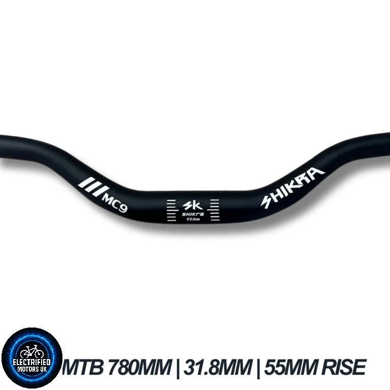 High Rise Handlebar 780mm Wide 55mm Rise 31.8mm Stem EBike Surron Talaria Bars
