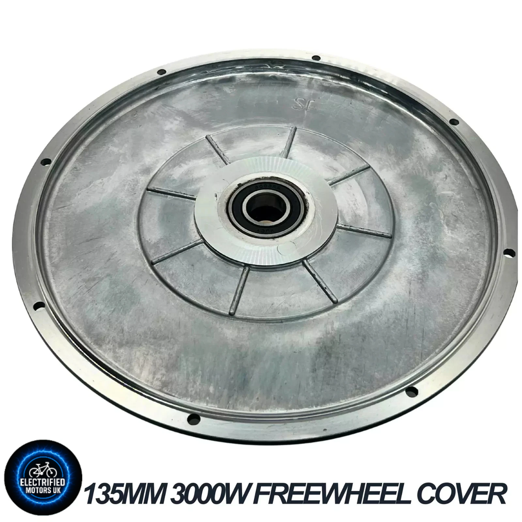 3000W Motor Side Cover Plate Freewheel & Brake Side 17mm & 22mm Bearing Black