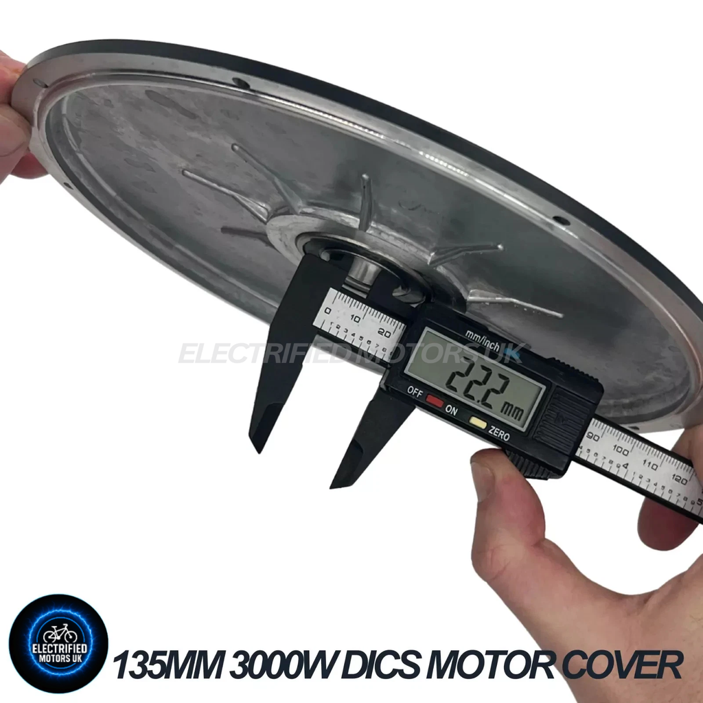 3000W Motor Side Cover Plate Freewheel & Brake Side 17mm & 22mm Bearing Black