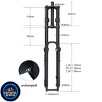 MTB Triple Clamp AIR Coil Forks E Bike 180MM Travel 100MM QR Axle Quality 29″